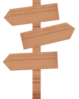 Wooden signpost